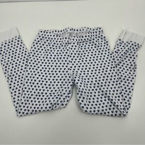 Roller Rabbit Kids 10 White Blue Heart Pajama Bottoms